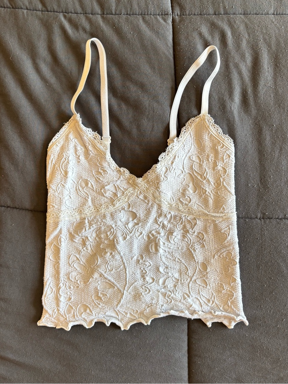 UO Out from Under Light Baby Blue Detailed Lacy Detailed Adjustable Cami XS/S